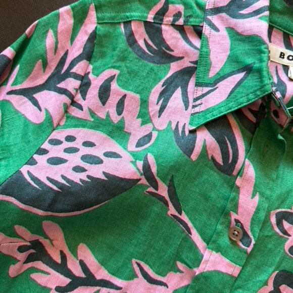 Boden Long Sleeve Button Up Linen Shirt - Picture 8 of 8